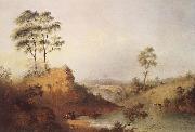 Henry Burn Studley Park Bridge over the Yarra oil painting picture wholesale